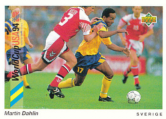 Martin Dahlin Sweden Upper Deck World Cup 1994 Preview Eng/Ger #177